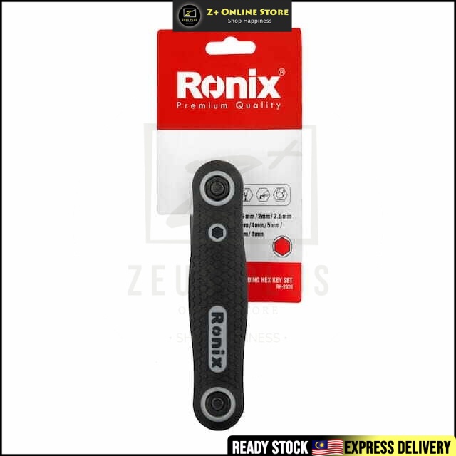 Germany Ronix 8pcs Premium Folding Hex Allen Key Set Wrench
