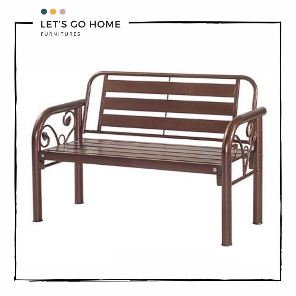 4‘ Metal Bench Chair | Garden Bench Chair | Outdoor/Indoor Metal Bench ...