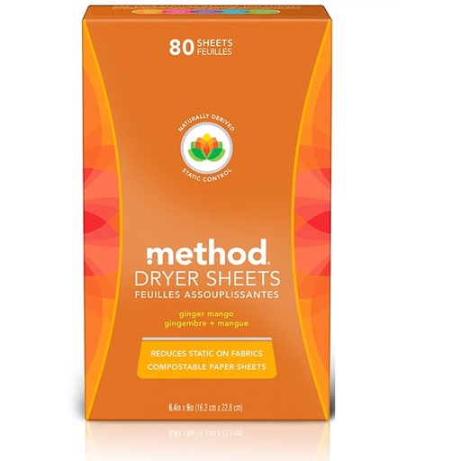 Method Dryer Sheets Ginder Mango (80sheets) Shopee Malaysia