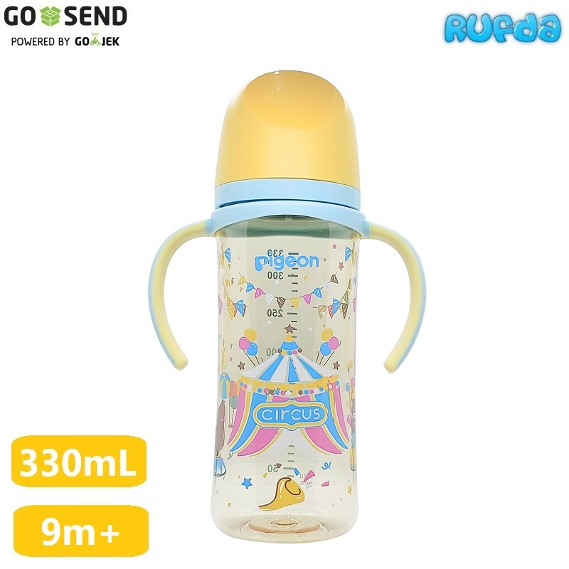 Aa225 Pigeon Gen 3 PPSU 330ml with Handle Fun Series SofTouch | Shopee ...