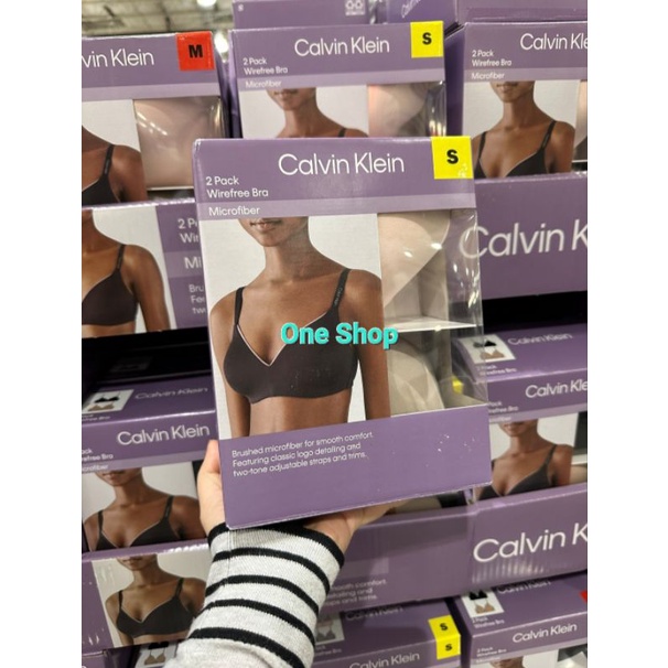 New Model 2022) Set Of 2 Rimless Calvin Klein Bras Purchased At Us Costco