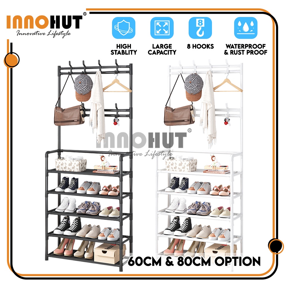 Innohut Shoe Rack With Hanging Area Shoe Shelf Large Capacity Shoe Rack ...
