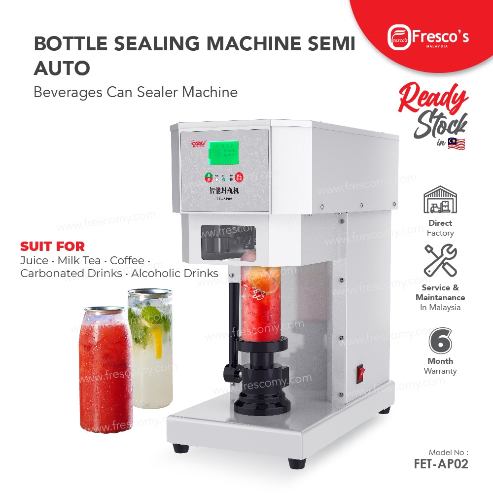 Fresco SEMI AUTOMATIC Can Bottle Sealing Machine Sealer Machine Can