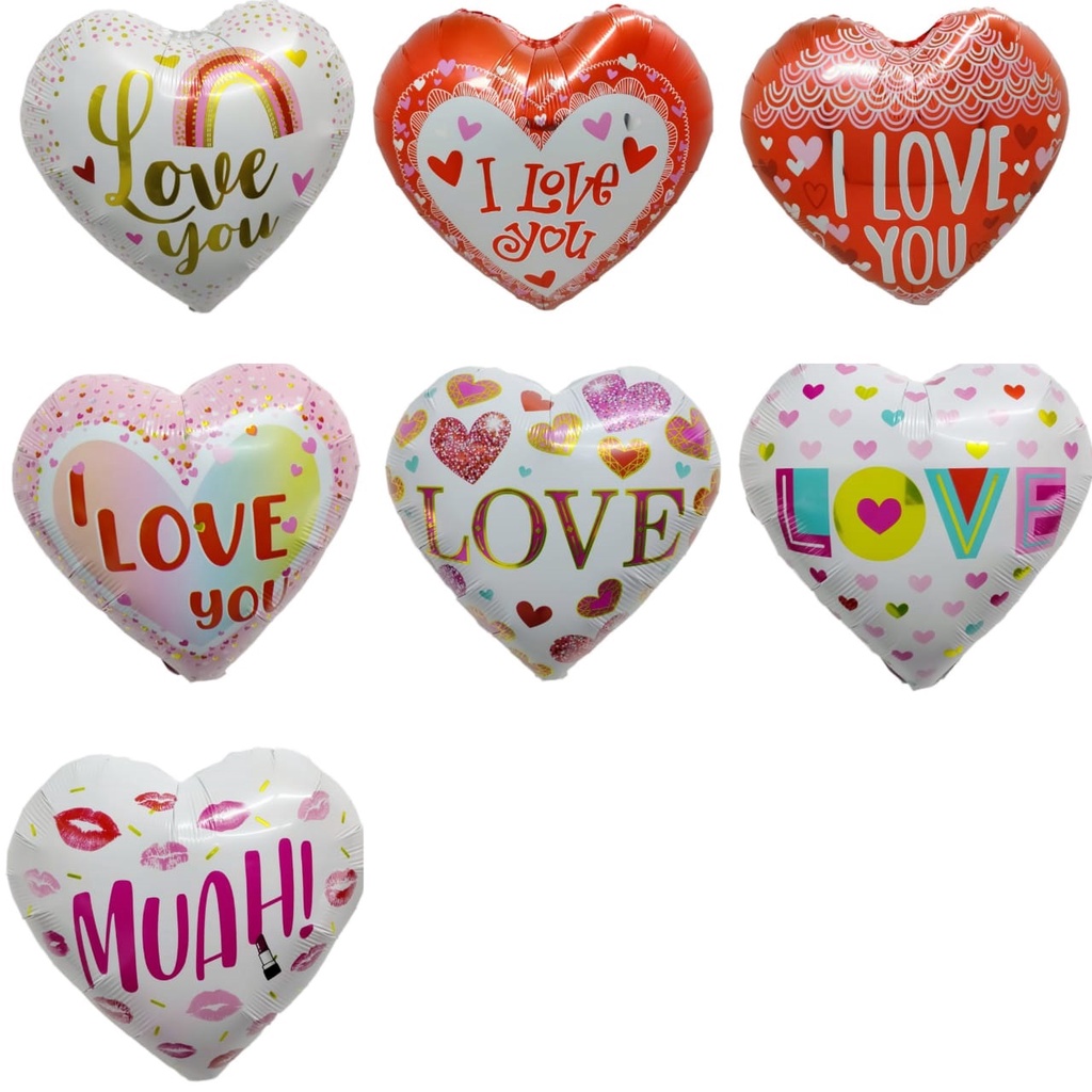 18 Inch I Love You Foil Balloon | Shopee Malaysia