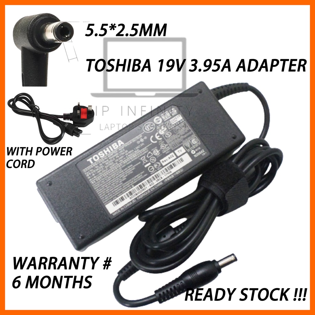TOSHIBA 5.5*2.5MM PORTEGE Z830 R930 R835 R830 LAPTOP CHARGER ADAPTER ...