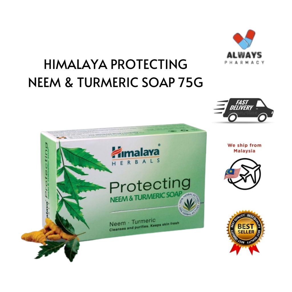 HIMALAYA PROTECTING NEEM & TURMERIC BAR SOAP 75G Shopee Malaysia