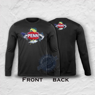 Penn Fishing Long Sleeve 100% Cotton Tshirt [Ready Stock] Baju Pancing