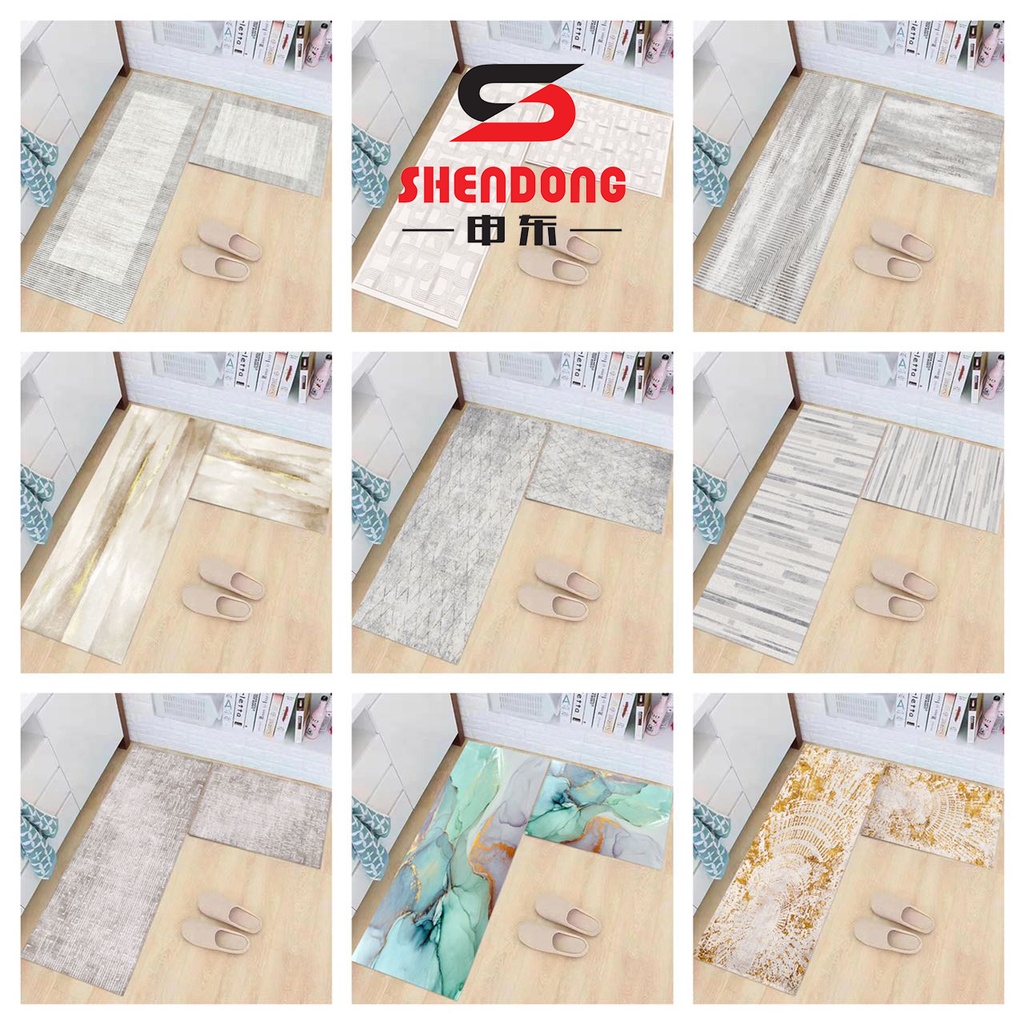 L (50*80+50*160cm) 2 in 1 Crystal Velvet kitchen mat / Rugs / Floor