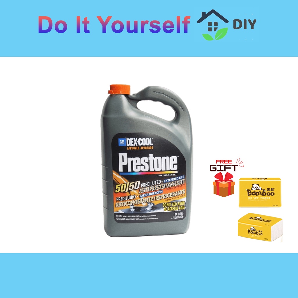 PRESTONE DEX-COOL® 50/50 Prediluted Extended Life Antifreeze/Coolant 3 ...