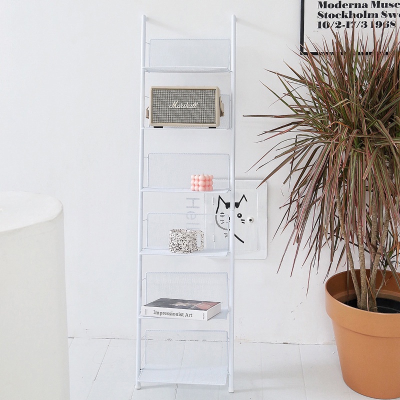 2MALL 4 Tier Multipurpose Shelf Shelves Ladder Rack Rak Besi Living ...