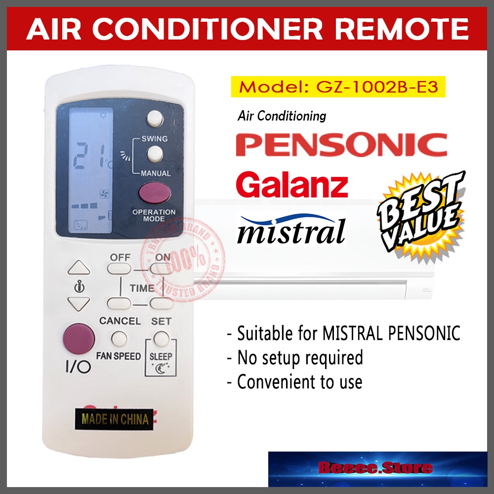 Pensonic Mistral Galanz RM068 Air Conditioner Remote Control for GZ