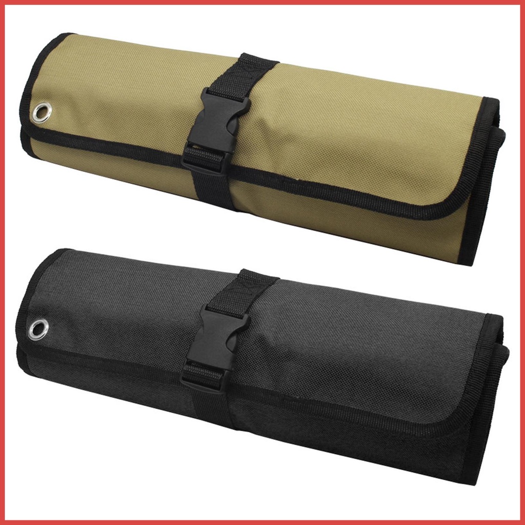 Roll Up Tool Bag Organizer 10 Pockets Heavy Duty Pocket Tool Roll