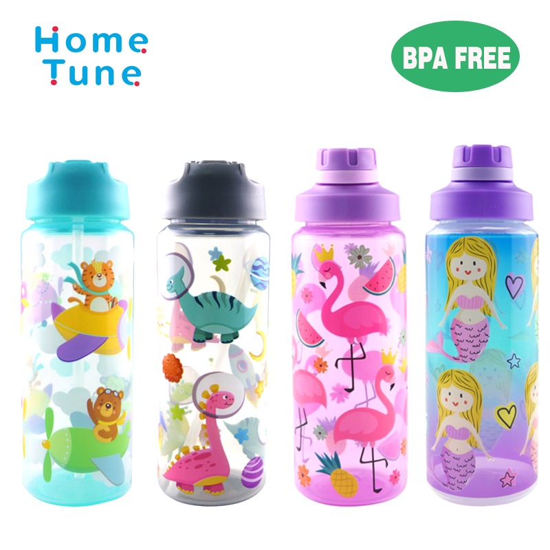 plastic water bottle straw cute water bottle for kids water bottle kids ...