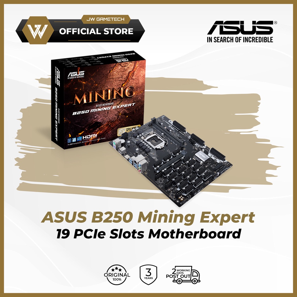 ASUS B250 Mining Expert Mining Motherboard Shopee Malaysia