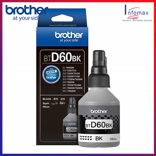 Brother Original Refill Ink BT5000 BTD60BK Black For Printer DCPT310