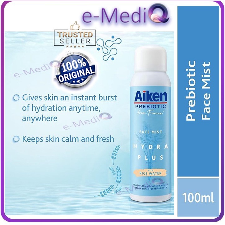 AIKEN PREBIOTIC Hydra Plus Face Mist 100ml (Exp Sep 2025) Shopee
