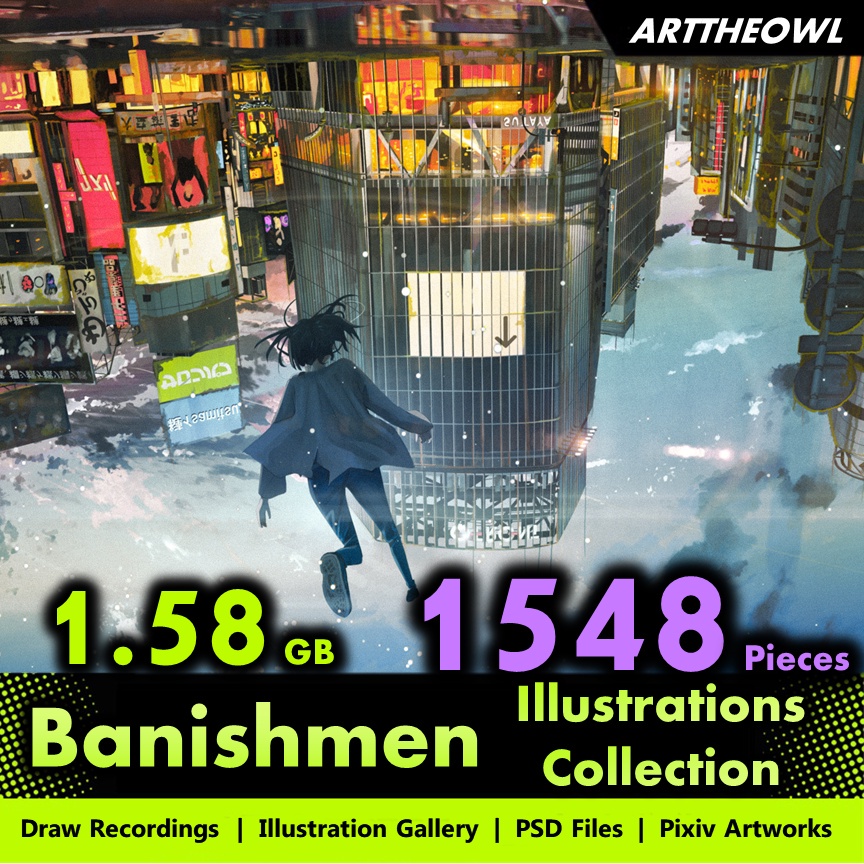 🔥 Banishmen Official Illustration Collection 🔥 Anime Manga Character ...