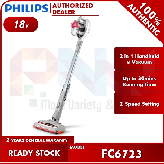 Philips SpeedPro 2 In 1 Cordless Stick Vacuum FC6723 FC6723/01