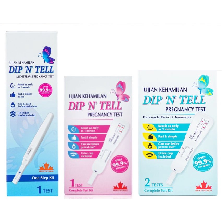 DIP 'N' TELL PREGNANCY TEST (UJIAN KEHAMILAN) DIP CARD ( 1S / 2S ...