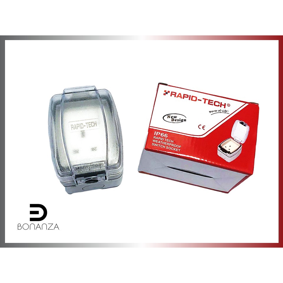 RAPID-TECH TC318T Rapid Tech Weatherproof 13A Switch Socket 防水插座 防水插头 ...