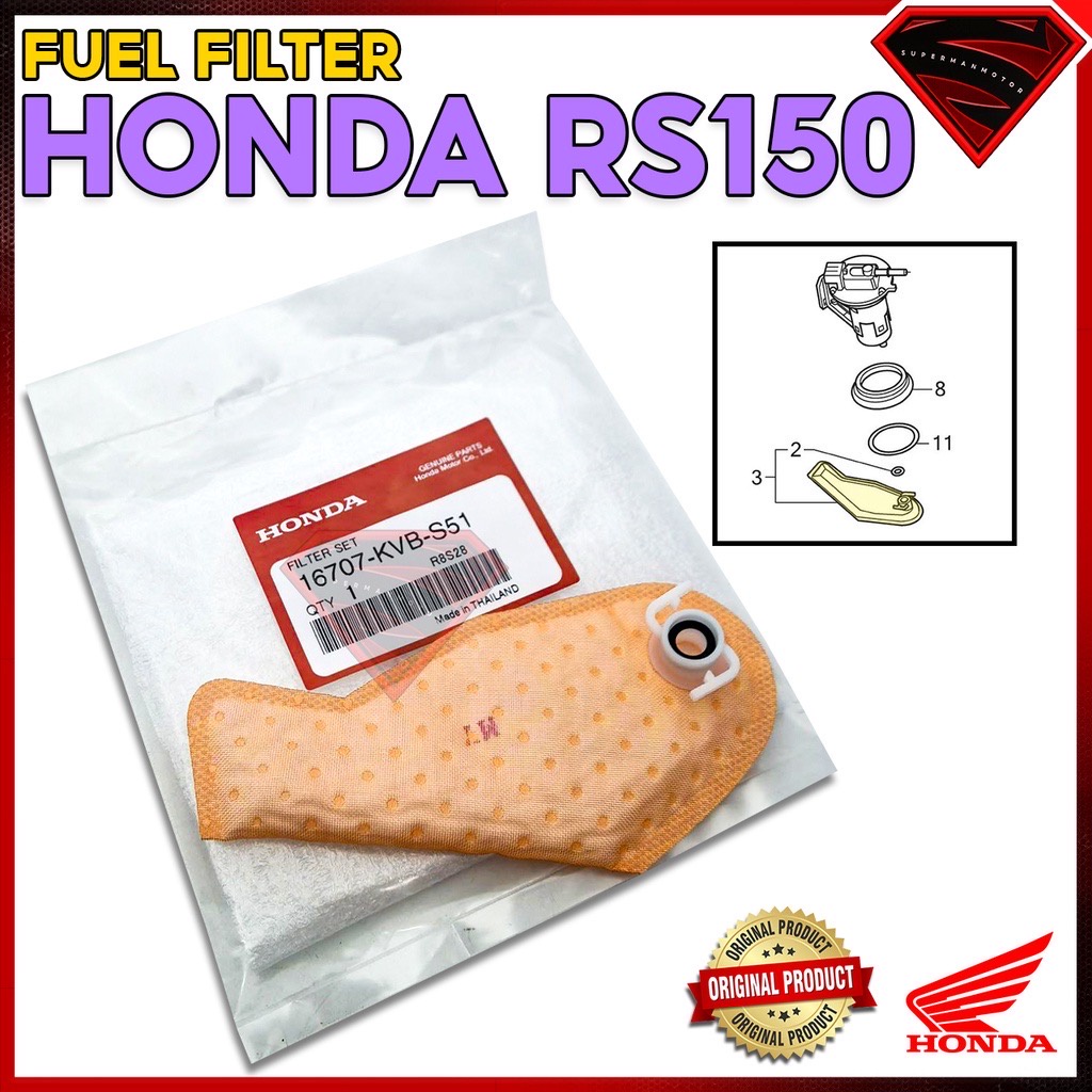 FUEL FILTER RS150 FUEL FUEL PUMP FILTER ORING RS 150 RSX150 RSX 150