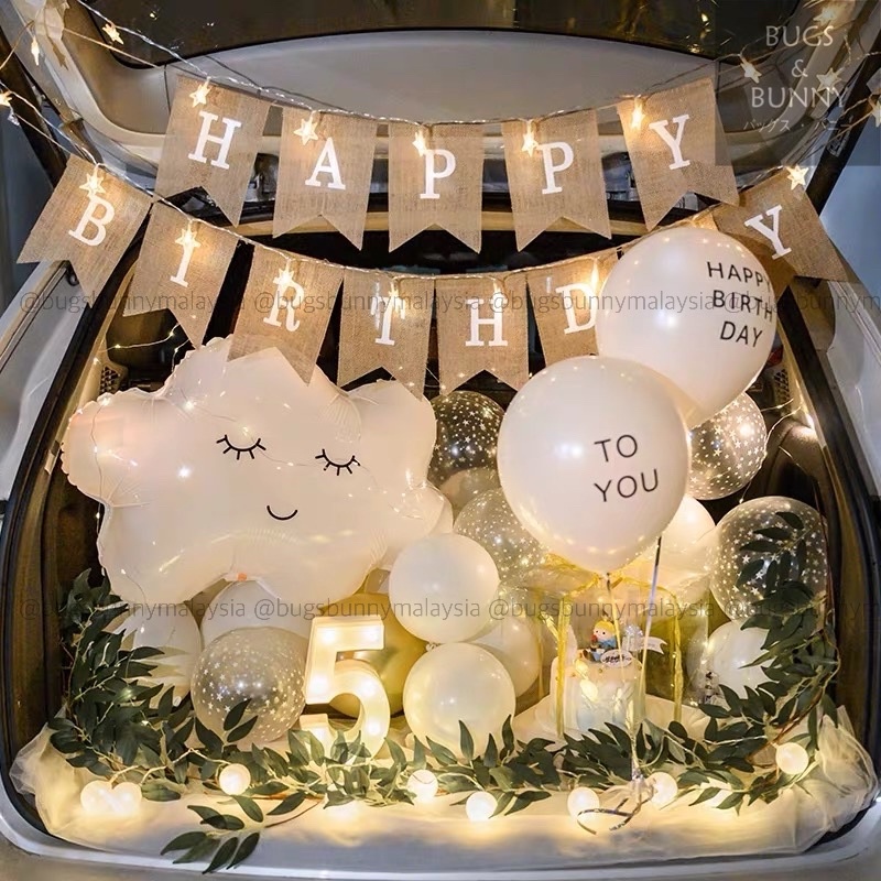 Car Boot Trunk Suprise Decoration Car Surprise Trunk Happy Birthday