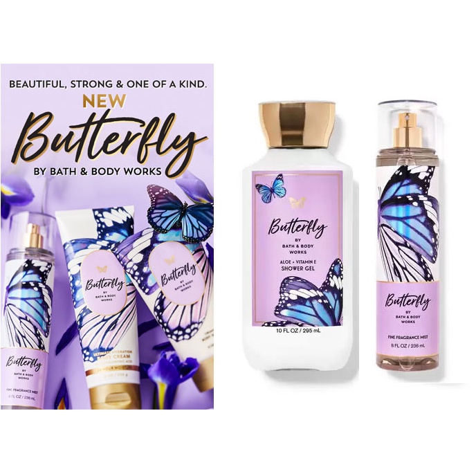 Bath & Body Works Butterfly Mist / Butterfly EDP / Butterfly Gift Set ...