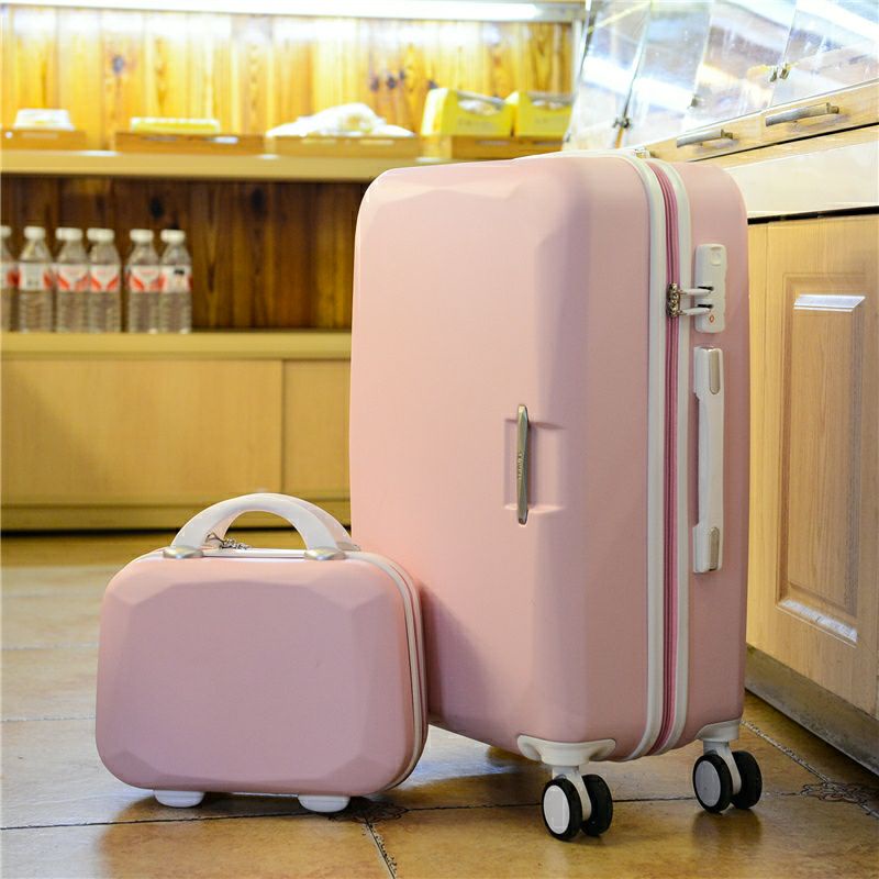 Luggage 20/22/24/26/28Inch PC Roller Trolley Luggage Pink Girl Large
