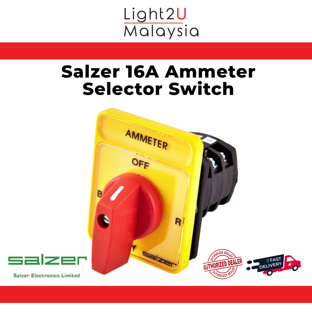 Salzer 16A Ammeter Selector Switch Shopee Malaysia