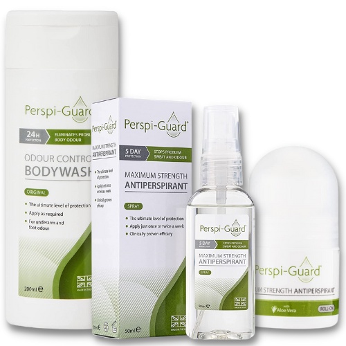 PerspiGuard maximum strength antiperspirant spray RollOn Odour