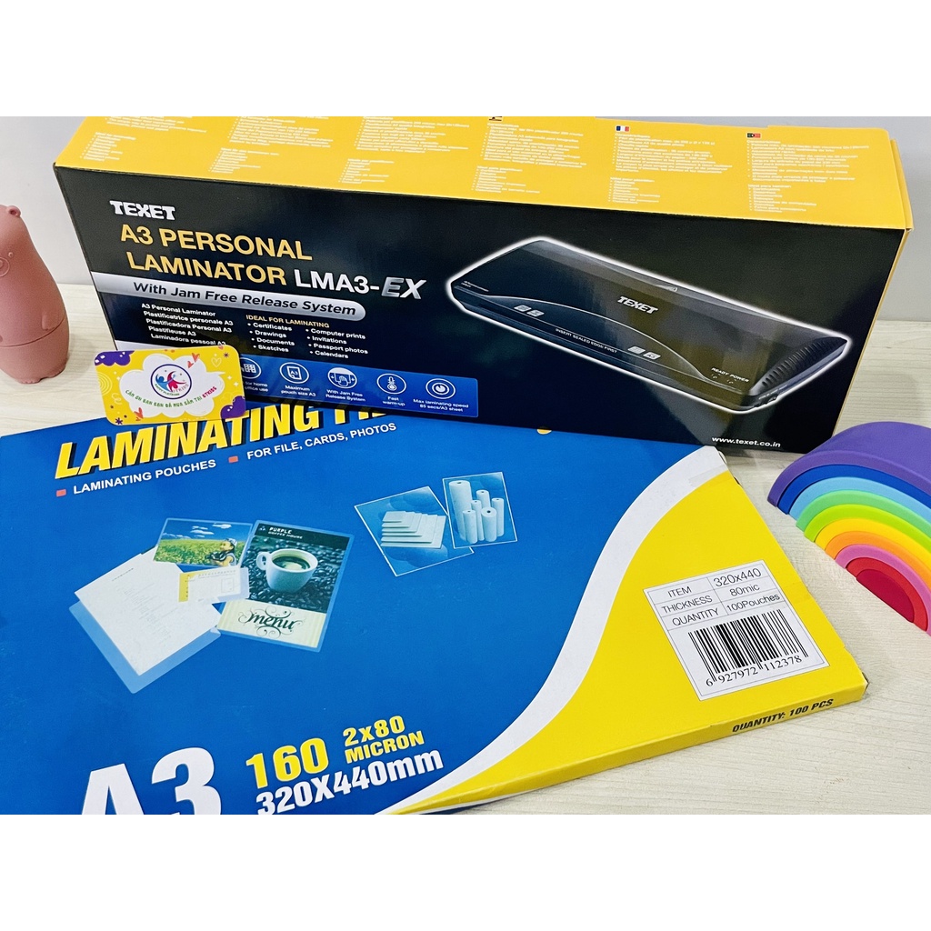 Plastic Laminator A3 Texet Lma4 Xv Size With Laminated Film Shopee