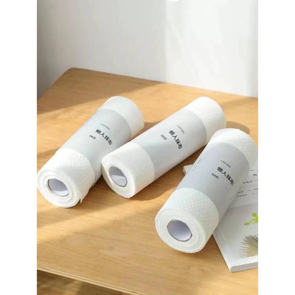 Kitchen Towel Tissue Paper Lazy Rag Dry And Wet Household Cloth Roll