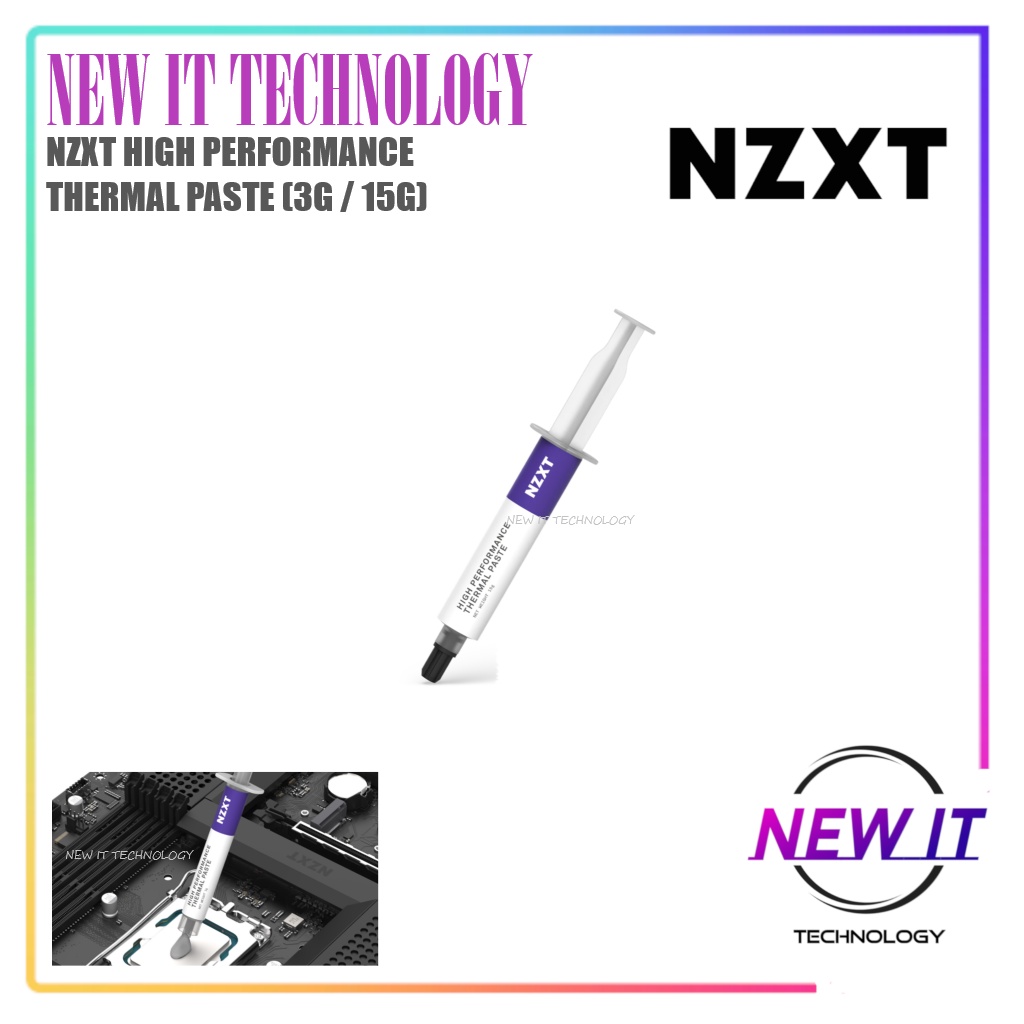 NZXT HIGH PERFORMANCE THERMAL PASTE ( 3G / 15G ) FOR CPU & GPU DESKTOP ...