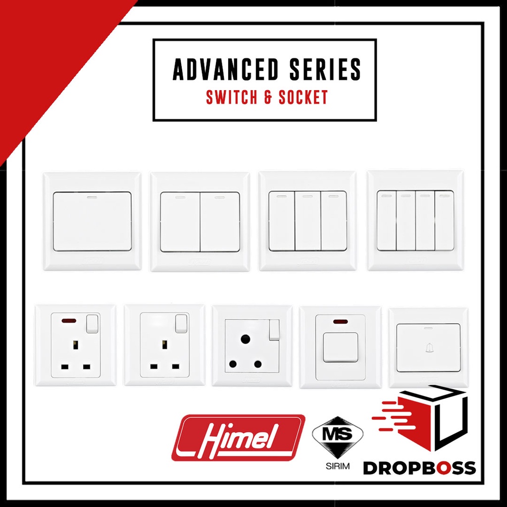 HIMEL ADVANCE SERIES SWITCHES SOCKET OUTLET HIMEL 13A 20A HIMEL SWITCH SOCKET 13A SOCKET SIRIM