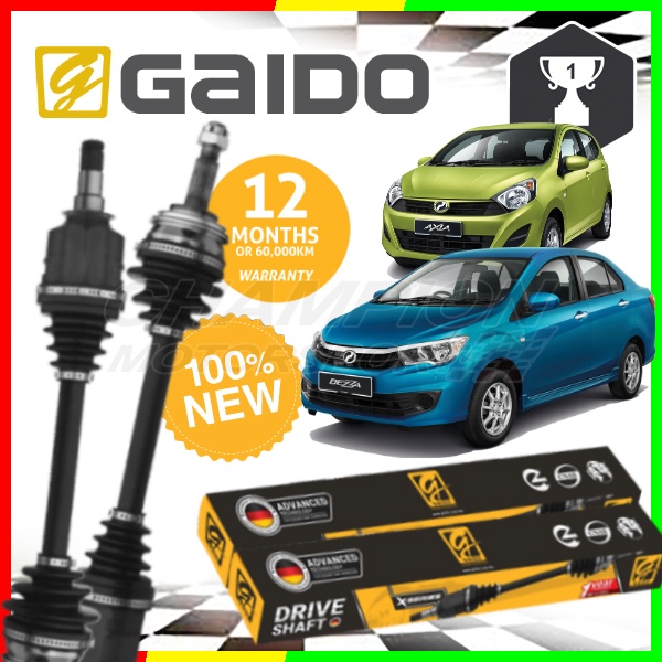 GAIDO Drive Shaft Perodua Axia ,Bezza 1.0 Auto / Manual (Warranty