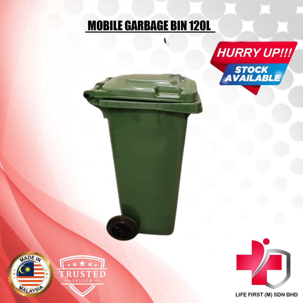GARBAGE BIN (MOBILE GARBAGE BIN 120L) Shopee Malaysia