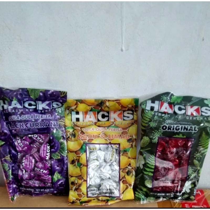 Hacks Mints Candy Throat Relief Old School Candy All Variant 100g