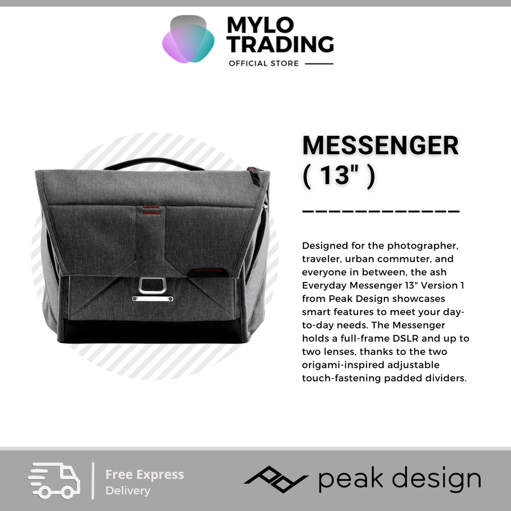Peak Design Everyday Messenger ( 13" ) Carrying Bag V1 Shopee Malaysia