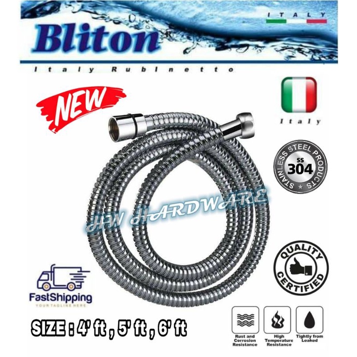 DOITOOL Extra Long Flexible Shower Hose – Stainless Steel Nozzle, Anti-Winding, Easy Install, No Bursting, Universal Fit (1-Pack)