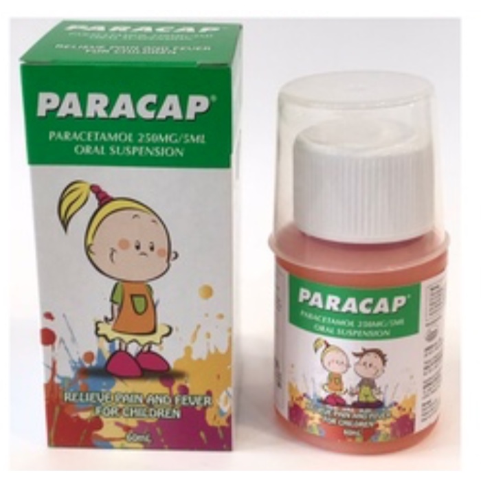 PARACAP PARACETAMOL SUSPENSION 250/5mL 60ML(ORANGE) | Shopee Malaysia