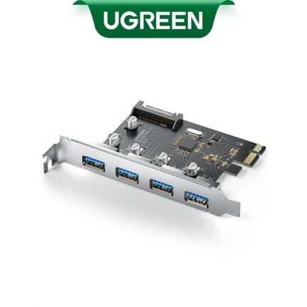 UGREEN USB 3.0 PCIe Card 5Gbps USB 3.0 PCIe Expansion Card 4 Ports PCIe ...
