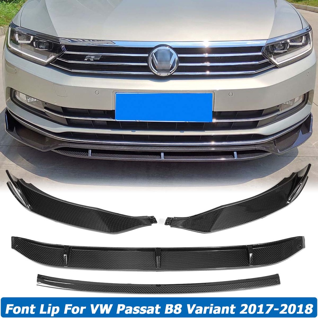 Front Bumper Lip Spoiler Side Splitter Body Kit Guard Deflector For Volkswagen Vw Passat B8