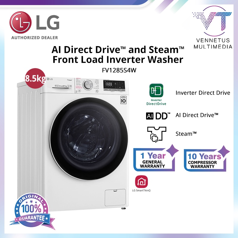 [FREE SHIPPING FOR NORTHERN] LG 8.5kg Slim AI Direct Drive™ and Steam™ Front Load Washer