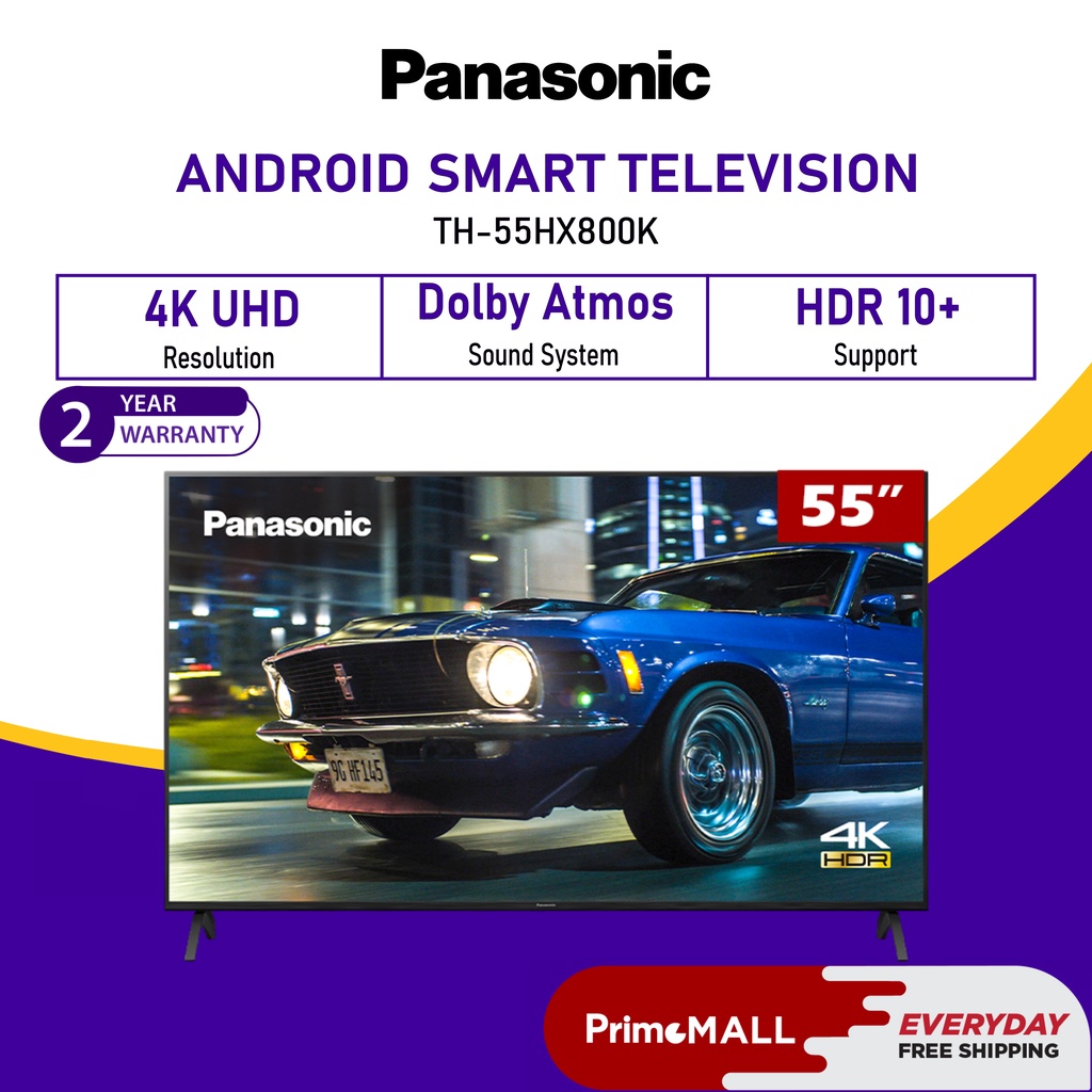 PANASONIC TH55HX800 HX800 4K LED SMART TV TH55HX800K 55 INCH HCX Processor Dolby Vision Dolby