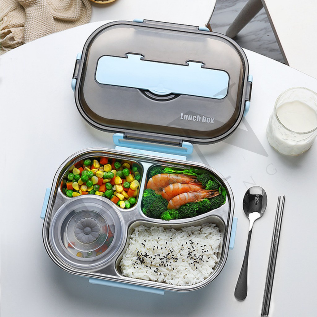 Large capacity 1500ml 304 Stainless Steel Lunch Box Keep Warm Food
