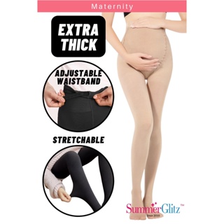SummerGlitz Maternity Pantyhose Elastic THICK Supportive Tight