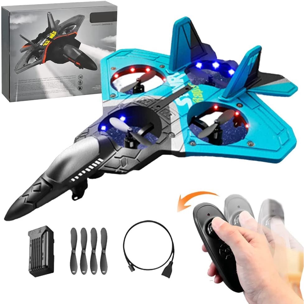 2023 V17 Jet Fighter Stunt RC Airplane -【New Version】 RC Plane, 2.4GHz ...
