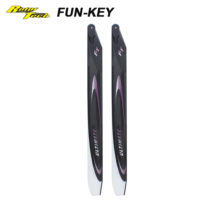 FUNKEY RT Rotor Tech RC Helicopter Parts Carbon Fiber Main Blades