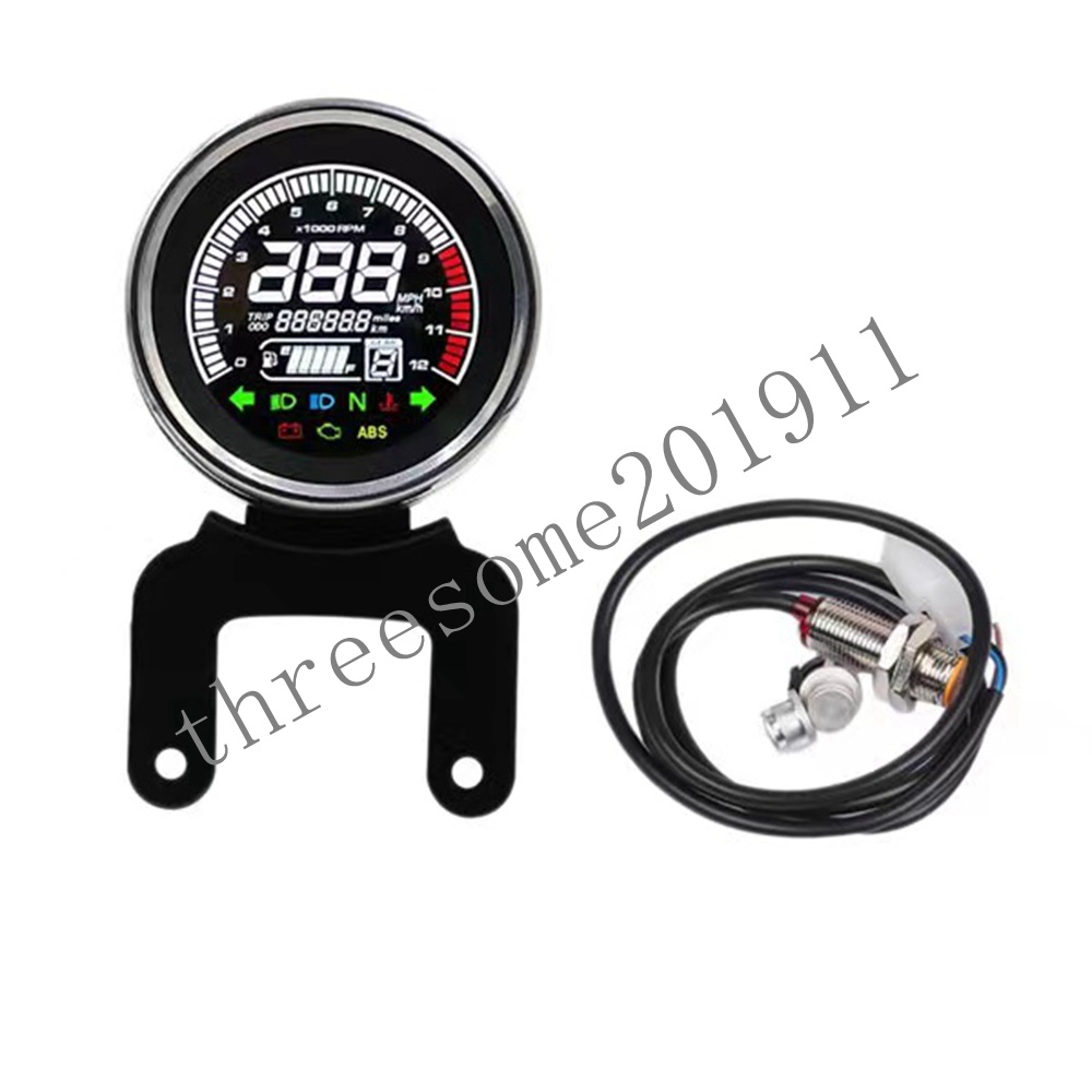 Universal Speedmeter Motorcycle Digital Odometer Tachometer Speed Meter