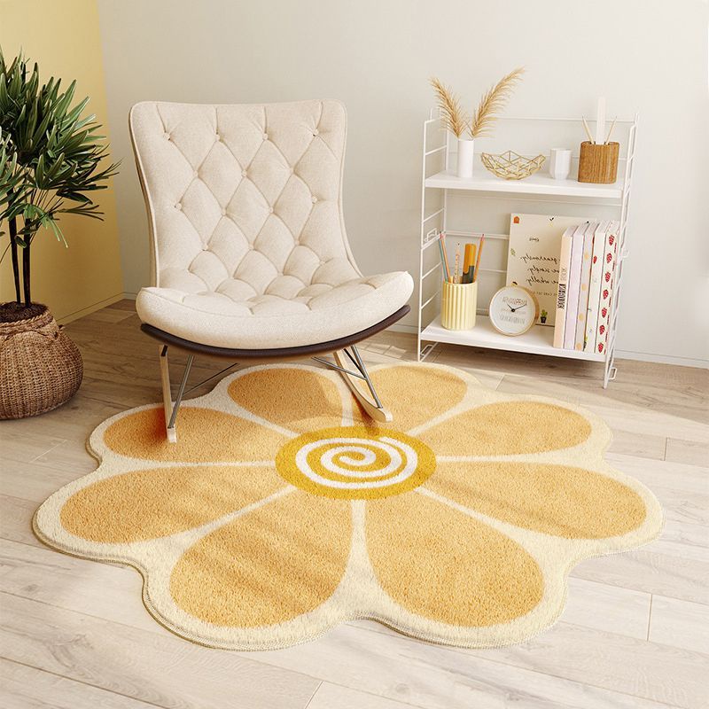 Round Carpet Hanging Basket Cushion Bedroom Bed Blanket Chair Blanket Thickened Soft Water Wash Long Hair Carpet main image 1